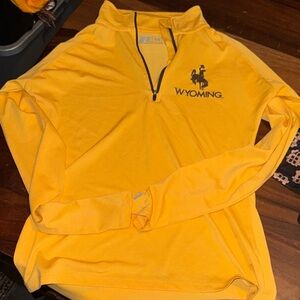 Wyoming Yellow Quarter-Zip Pullover